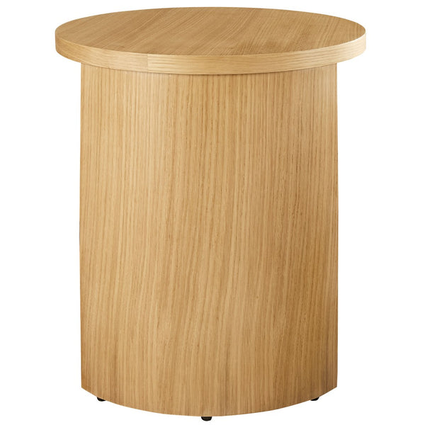 Modway Furniture Aspect Round Wood End Table - Modern Oak Accent for Small Spaces, Minimalist Design & Easy Assembly EEI-6913-OAK