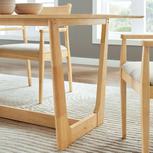 Modway Furniture Solara 71" Elegant Rectangle Wood Dining Table - Mid-Century Style for Versatile Spaces Natural EEI-6914-NAT