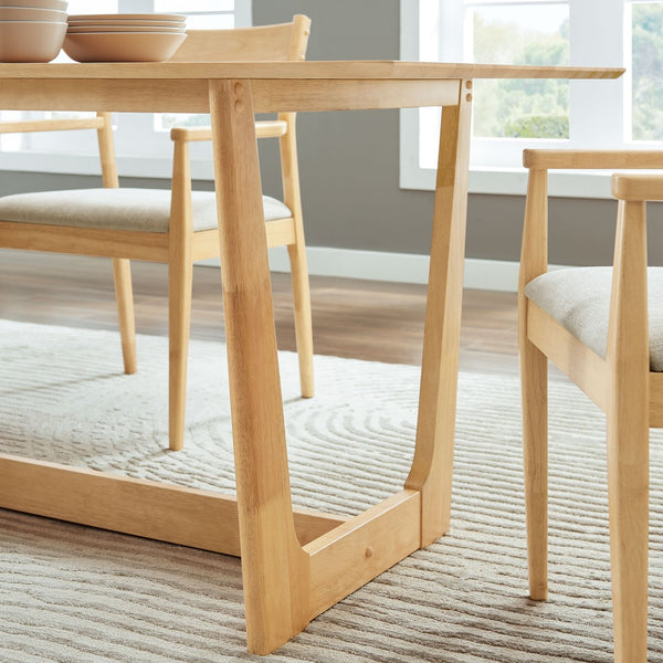 Modway Furniture Solara 71" Elegant Rectangle Wood Dining Table - Mid-Century Style for Versatile Spaces Natural EEI-6914-NAT