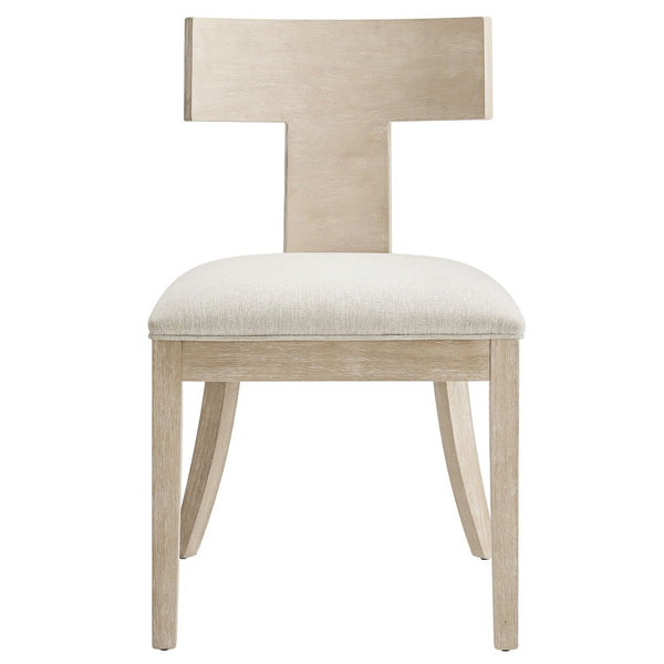 Modway Furniture Peregrine Upholstered Dining Chairs Set of 2 - Stylish Mid-Century Modern Accent Seating for Home Natural Heathered Weave Ivory EEI-6923-NAT-HEI