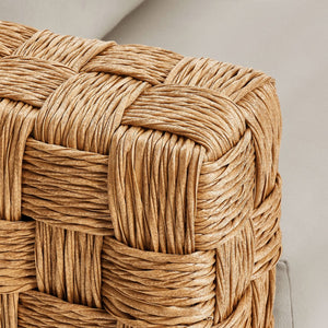 Modway Furniture Thames Outdoor Patio Loveseat - Weather-Resistant Rattan Seating with Plush Cushions & Lumbar Support EEI-6924-NAT-LGR