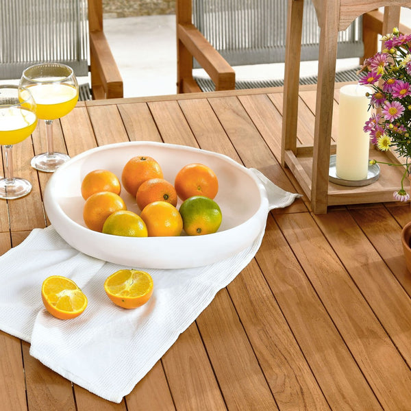 Modway Furniture Vienna 7-Piece Outdoor Teak and Rope Dining Set for Stylish Gatherings and Comfortable Meals Natural Natural EEI-6929-NAT-NAT