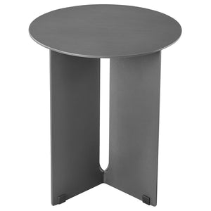 Modway Furniture Tecton Outdoor Patio Aluminum Side Table – Modern Minimalist Design for Stylish Outdoor Spaces Charcoal EEI-6946-CHA