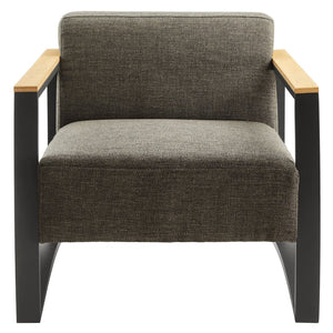 Modway Furniture Sauve Outdoor Patio Armchair by Modway - Stylish, Durable Aluminum Frame with Weather-Ready Comfort Charcoal Smoke EEI-6947-CHA-SMO