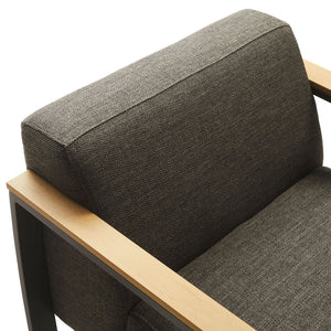 Modway Furniture Sauve Outdoor Patio Armchair by Modway - Stylish, Durable Aluminum Frame with Weather-Ready Comfort Charcoal Smoke EEI-6947-CHA-SMO