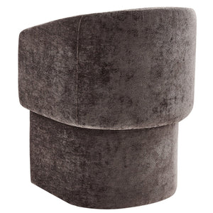 Modway Furniture Verity Barrel Back Chenille Dining Armchair - Luxurious Comfort with Ergonomic Design & No Assembly Chocolate Brown EEI-6951-CHB