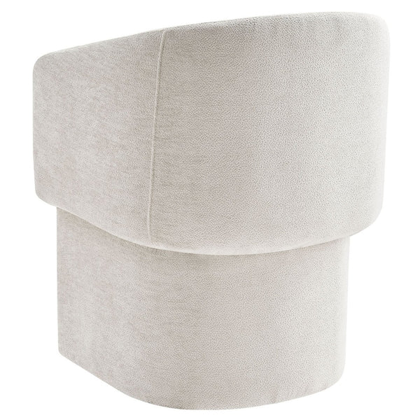 Modway Furniture Verity Barrel Back Chenille Dining Armchair - Luxurious Comfort with Ergonomic Design & No Assembly Ivory EEI-6951-IVO