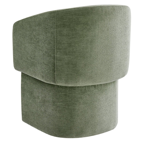 Modway Furniture Verity Barrel Back Chenille Dining Armchair - Luxurious Comfort with Ergonomic Design & No Assembly Sage EEI-6951-SGE