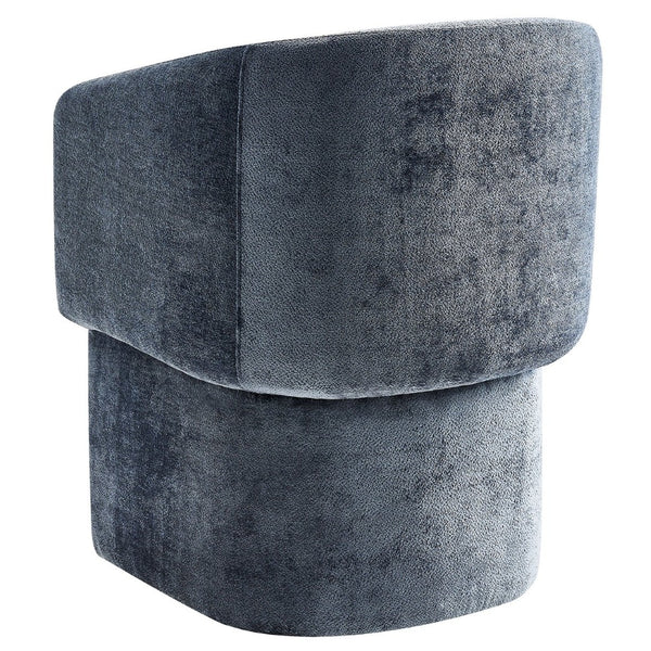 Modway Furniture Verity Barrel Back Chenille Dining Armchair - Luxurious Comfort with Ergonomic Design & No Assembly Slate Blue EEI-6951-SLA