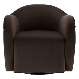 Modway Furniture Compose Performance Velvet Swivel Armchair - Stylish Comfort with Durable Upholstery & 360° Rotation Chocolate Brown EEI-6959-CHB