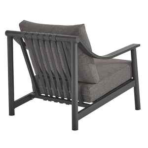 Modway Furniture Terrace Outdoor Patio Armchair - Modern Aluminum Frame with Plush Cushions for All-Weather Comfort EEI-6976-CAR-GPH