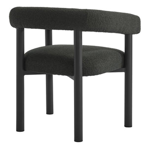 Modway Furniture Nautica Outdoor Aluminum Dining Armchairs Set of 2 - Stylish, Weather-Resistant Comfort for Patios Charcoal Graphite EEI-6979-CHA-GPH