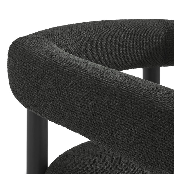 Modway Furniture Nautica Outdoor Aluminum Dining Armchairs Set of 2 - Stylish, Weather-Resistant Comfort for Patios Charcoal Graphite EEI-6979-CHA-GPH