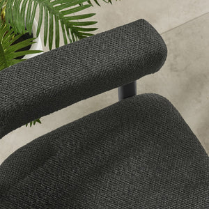 Modway Furniture Nautica Outdoor Aluminum Dining Armchairs Set of 2 - Stylish, Weather-Resistant Comfort for Patios Charcoal Graphite EEI-6979-CHA-GPH