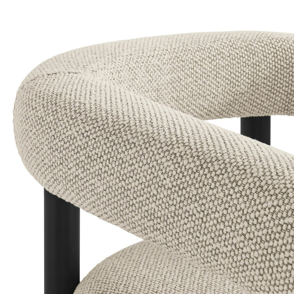 Modway Furniture Nautica Outdoor Aluminum Dining Armchairs Set of 2 - Stylish, Weather-Resistant Comfort for Patios Ivory Graphite EEI-6979-IVO-GPH