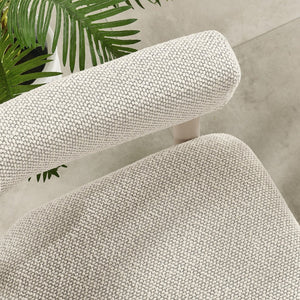 Modway Furniture Nautica Outdoor Aluminum Dining Armchairs Set of 2 - Stylish, Weather-Resistant Comfort for Patios Ivory Taupe EEI-6979-IVO-TAU