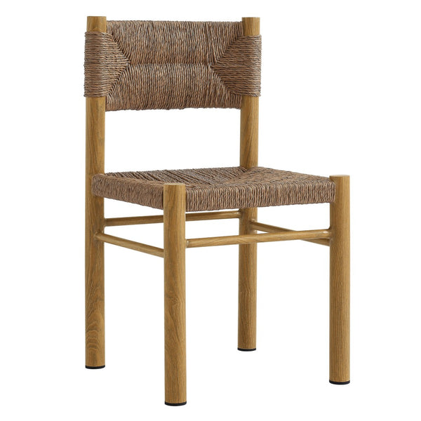 Modway Furniture Parkland Outdoor Dining Side Chairs Set of 2 – Premium Rattan & Aluminum for Ultimate Comfort & Style Natural EEI-6982-NAT