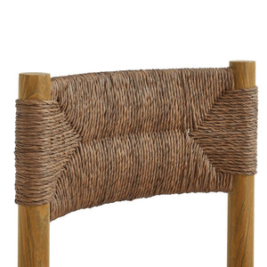 Modway Furniture Parkland Outdoor Dining Side Chairs Set of 2 – Premium Rattan & Aluminum for Ultimate Comfort & Style Natural EEI-6982-NAT