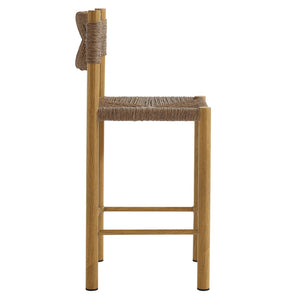 Modway Furniture Parkland Outdoor Patio Rattan & Aluminum Counter Stools Set of 2 - Durable, Stylish & Ready to Use Natural EEI-6983-NAT