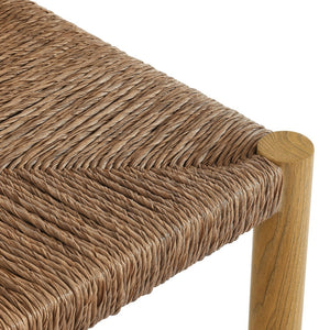 Modway Furniture Parkland Outdoor Patio Rattan & Aluminum Counter Stools Set of 2 - Durable, Stylish & Ready to Use Natural EEI-6983-NAT