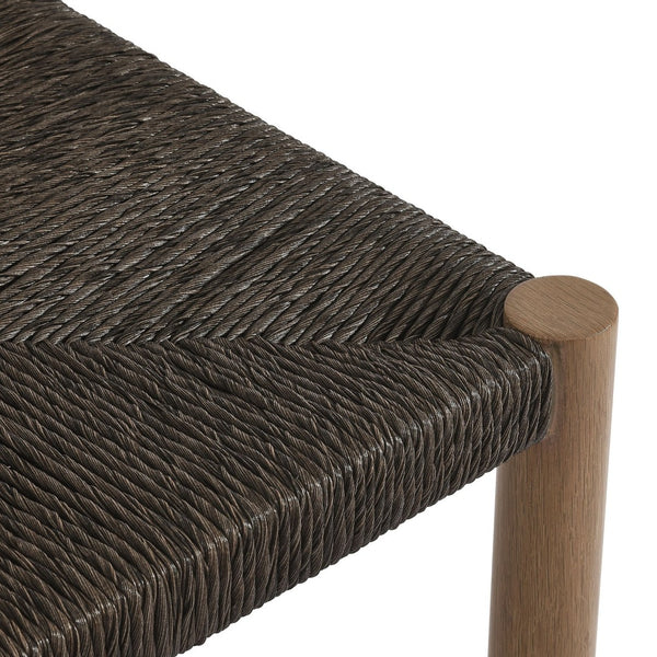 Modway Furniture Parkland Outdoor Patio Rattan & Aluminum Counter Stools Set of 2 - Durable, Stylish & Ready to Use Walnut EEI-6983-WAL