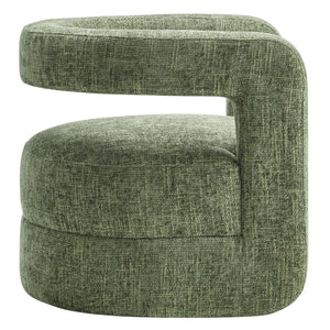 Modway Furniture Jaylin Upholstered Chenille Accent Chair - Modern Comfort with U-Shaped Design for Any Space Basil EEI-6991-BAS