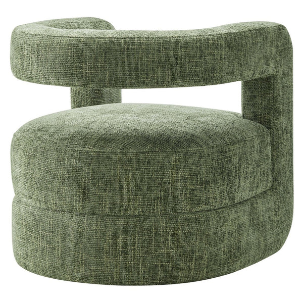 Modway Furniture Jaylin Upholstered Chenille Accent Chair - Modern Comfort with U-Shaped Design for Any Space Basil EEI-6991-BAS