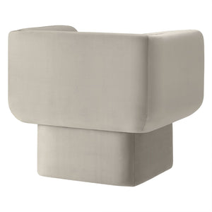 Modway Furniture Tate Performance Velvet Accent Chair - Luxurious Comfort & Contemporary Design for Any Space Almond EEI-6995-ALM