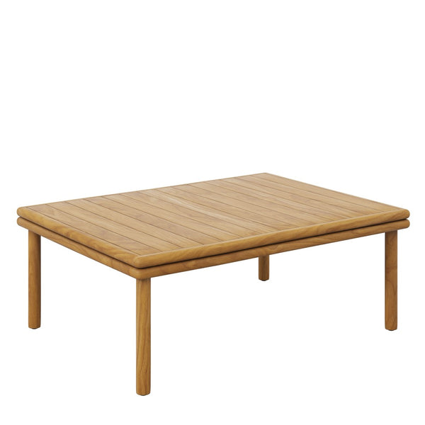 Modway Furniture Wren Outdoor Teak Wood Coffee Table – Stylish, Durable, Low-Maintenance Centerpiece for Patios EEI-7010-NAT