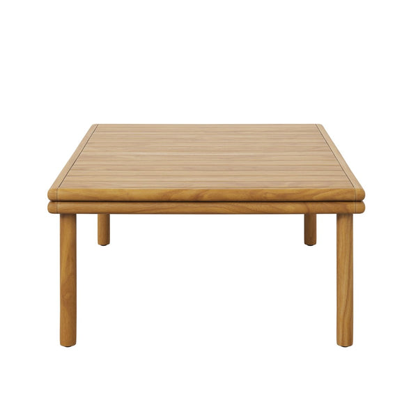 Modway Furniture Wren Outdoor Teak Wood Coffee Table – Stylish, Durable, Low-Maintenance Centerpiece for Patios EEI-7010-NAT