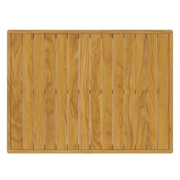 Modway Furniture Wren Outdoor Teak Wood Coffee Table – Stylish, Durable, Low-Maintenance Centerpiece for Patios EEI-7010-NAT