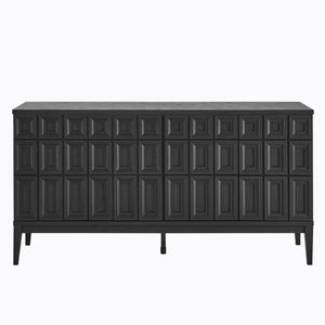 Modway Furniture Samos 62" Mid-Century Modern Sideboard with Adjustable Shelves for Stylish Storage Solutions Black EEI-7021-BLK