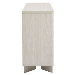 Modway Furniture Flux Arched 3-Door Sideboard - Modern White Wash Storage Cabinet for Dining, Office, and Media Use EEI-7039-WWA