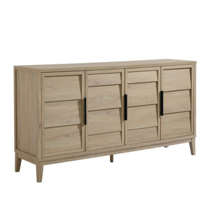 Modway Furniture Sinya 4-Door Sideboard - Contemporary Light Oak Storage Cabinet with Adjustable Shelves & Style EEI-7040-LOA