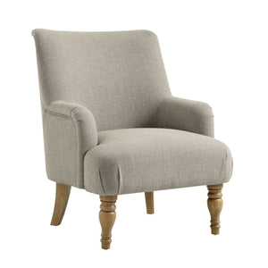 Modway Furniture Ellington Fabric Upholstered Accent Armchair – Classic Comfort with Timeless Elegance for Any Space Linen EEI-7057-LIN