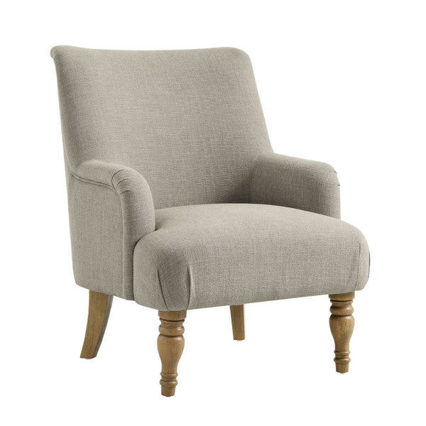 Modway Furniture Ellington Fabric Upholstered Accent Armchair – Classic Comfort with Timeless Elegance for Any Space Linen EEI-7057-LIN