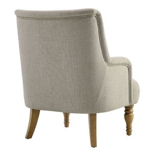 Modway Furniture Ellington Fabric Upholstered Accent Armchair – Classic Comfort with Timeless Elegance for Any Space Linen EEI-7057-LIN