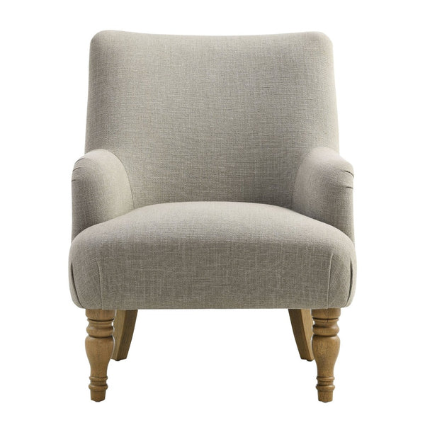 Modway Furniture Ellington Fabric Upholstered Accent Armchair – Classic Comfort with Timeless Elegance for Any Space Linen EEI-7057-LIN