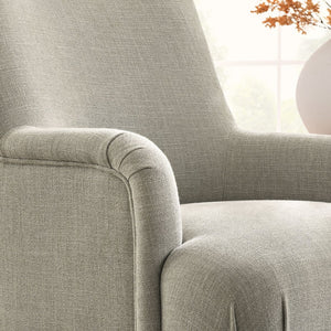 Modway Furniture Ellington Fabric Upholstered Accent Armchair – Classic Comfort with Timeless Elegance for Any Space Linen EEI-7057-LIN