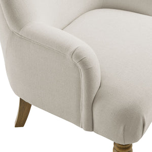 Modway Furniture Ellington Fabric Upholstered Accent Armchair – Classic Comfort with Timeless Elegance for Any Space Salt EEI-7057-SAL