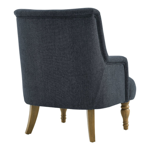 Modway Furniture Ellington Fabric Upholstered Accent Armchair – Classic Comfort with Timeless Elegance for Any Space Slate Blue EEI-7057-SLB