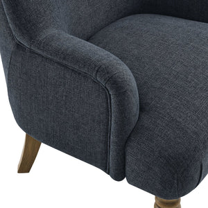 Modway Furniture Ellington Fabric Upholstered Accent Armchair – Classic Comfort with Timeless Elegance for Any Space Slate Blue EEI-7057-SLB