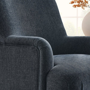Modway Furniture Ellington Fabric Upholstered Accent Armchair – Classic Comfort with Timeless Elegance for Any Space Slate Blue EEI-7057-SLB