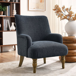 Modway Furniture Ellington Fabric Upholstered Accent Armchair – Classic Comfort with Timeless Elegance for Any Space Slate Blue EEI-7057-SLB