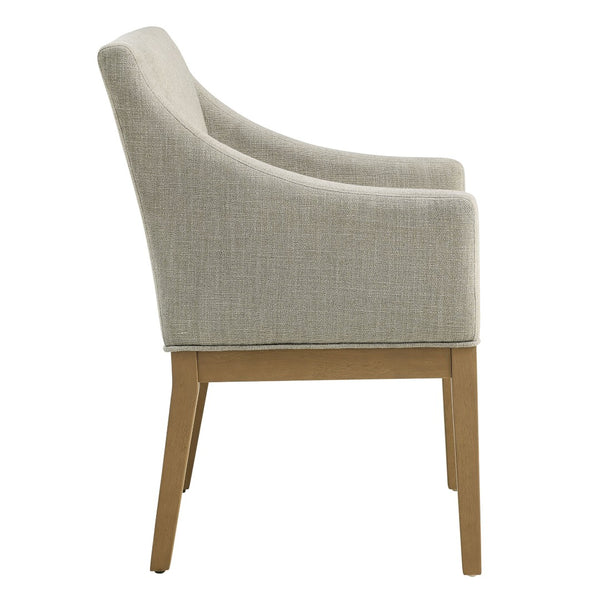 Modway Furniture Alton Fabric Upholstered Dining Armchair – Modern Comfort for Dining Rooms & Living Spaces Linen Natural EEI-7058-LIN-NAT