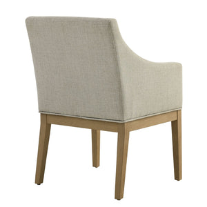 Modway Furniture Alton Fabric Upholstered Dining Armchair – Modern Comfort for Dining Rooms & Living Spaces Linen Natural EEI-7058-LIN-NAT