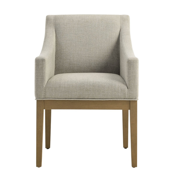Modway Furniture Alton Fabric Upholstered Dining Armchair – Modern Comfort for Dining Rooms & Living Spaces Linen Natural EEI-7058-LIN-NAT