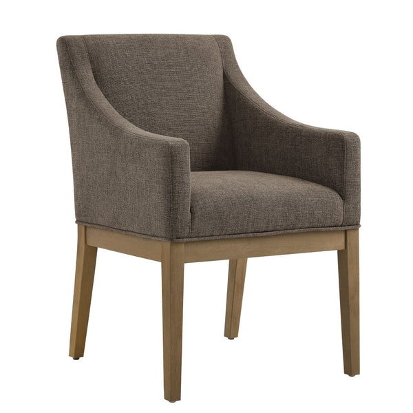 Modway Furniture Alton Fabric Upholstered Dining Armchair – Modern Comfort for Dining Rooms & Living Spaces Mocha Natural EEI-7058-MOC-NAT