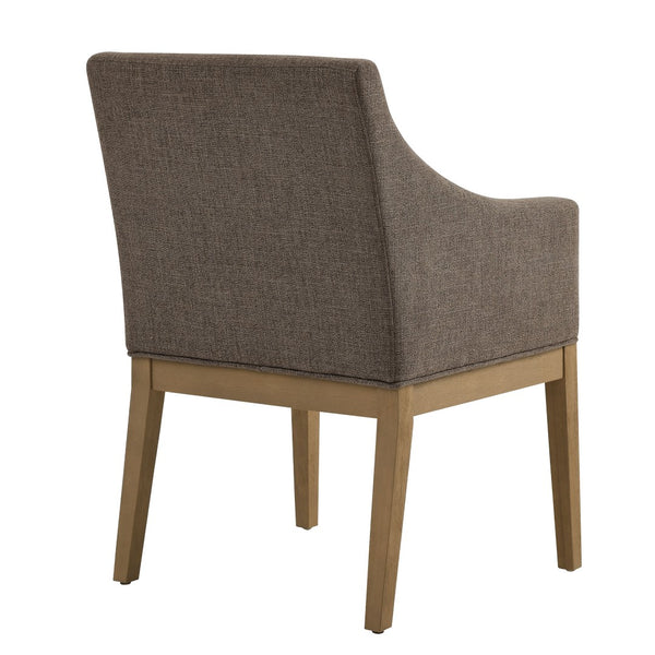 Modway Furniture Alton Fabric Upholstered Dining Armchair – Modern Comfort for Dining Rooms & Living Spaces Mocha Natural EEI-7058-MOC-NAT