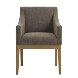Modway Furniture Alton Fabric Upholstered Dining Armchair – Modern Comfort for Dining Rooms & Living Spaces Mocha Natural EEI-7058-MOC-NAT